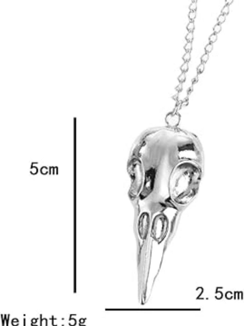 NEW Punk Crow Skull Necklace Jewelry Vintage Gothic Animal Bird Skull Pendant
